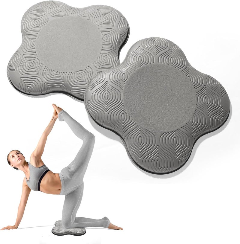 MBKHFLL 2 Packs Yoga Knee & Elbow Cushions - Extra Thick Foam for Knees, Elbows, Wrists, Hands & Head - Pilates & Kneeling Pads - Support Foam Pads for Women & Men - Image 1